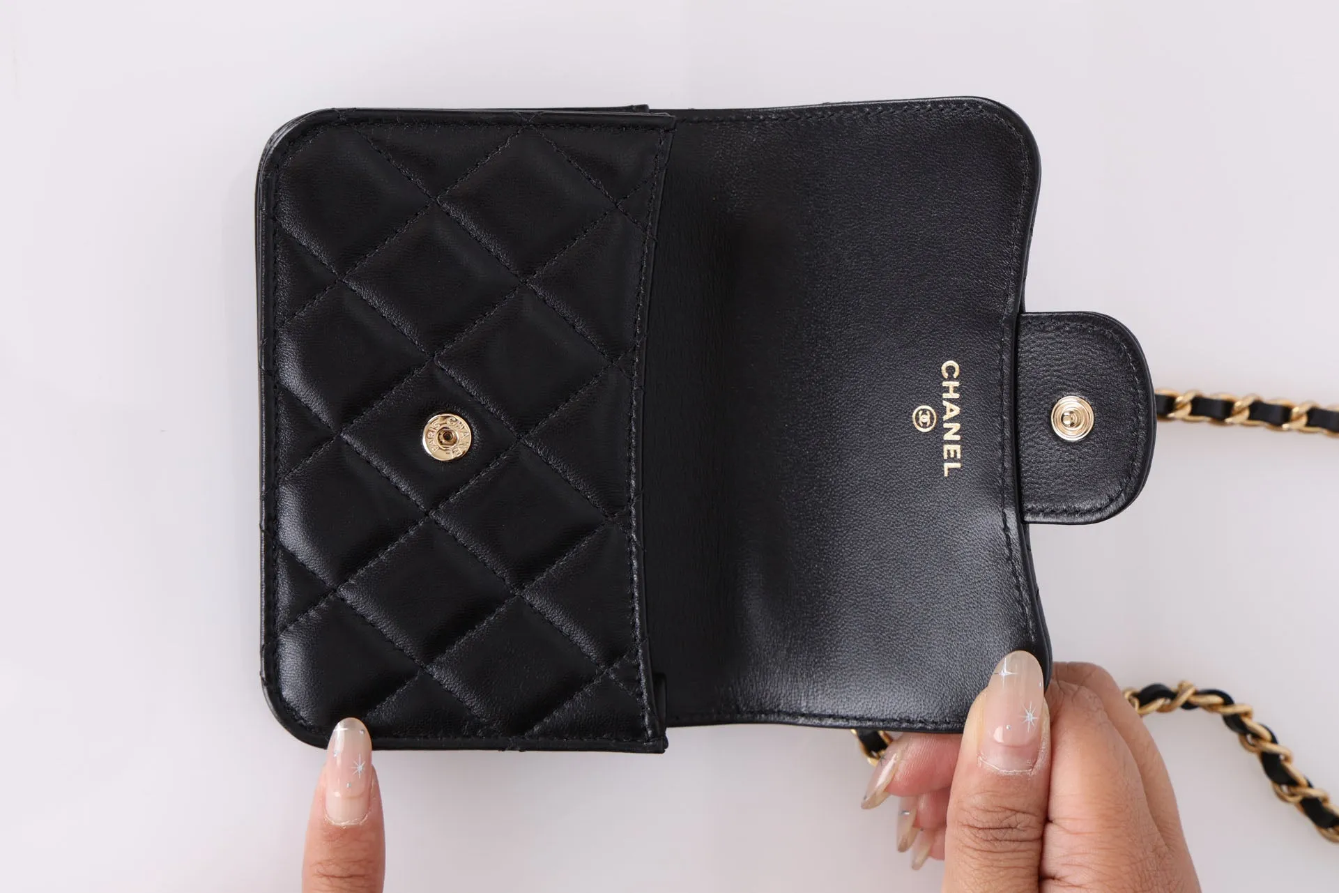 Chanel 2021 Lambskin Mini Top Handle