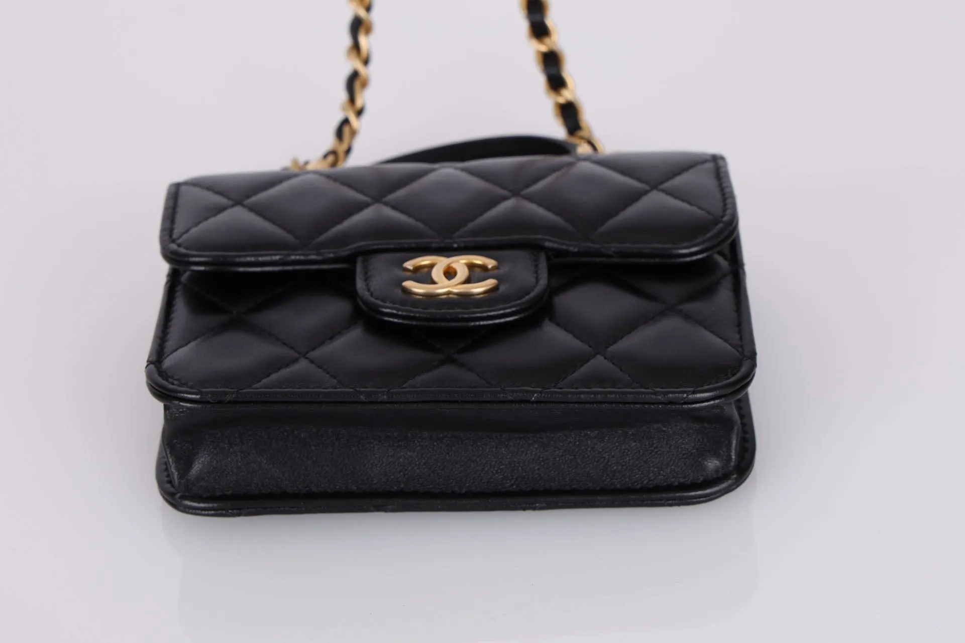 Chanel 2021 Lambskin Mini Top Handle