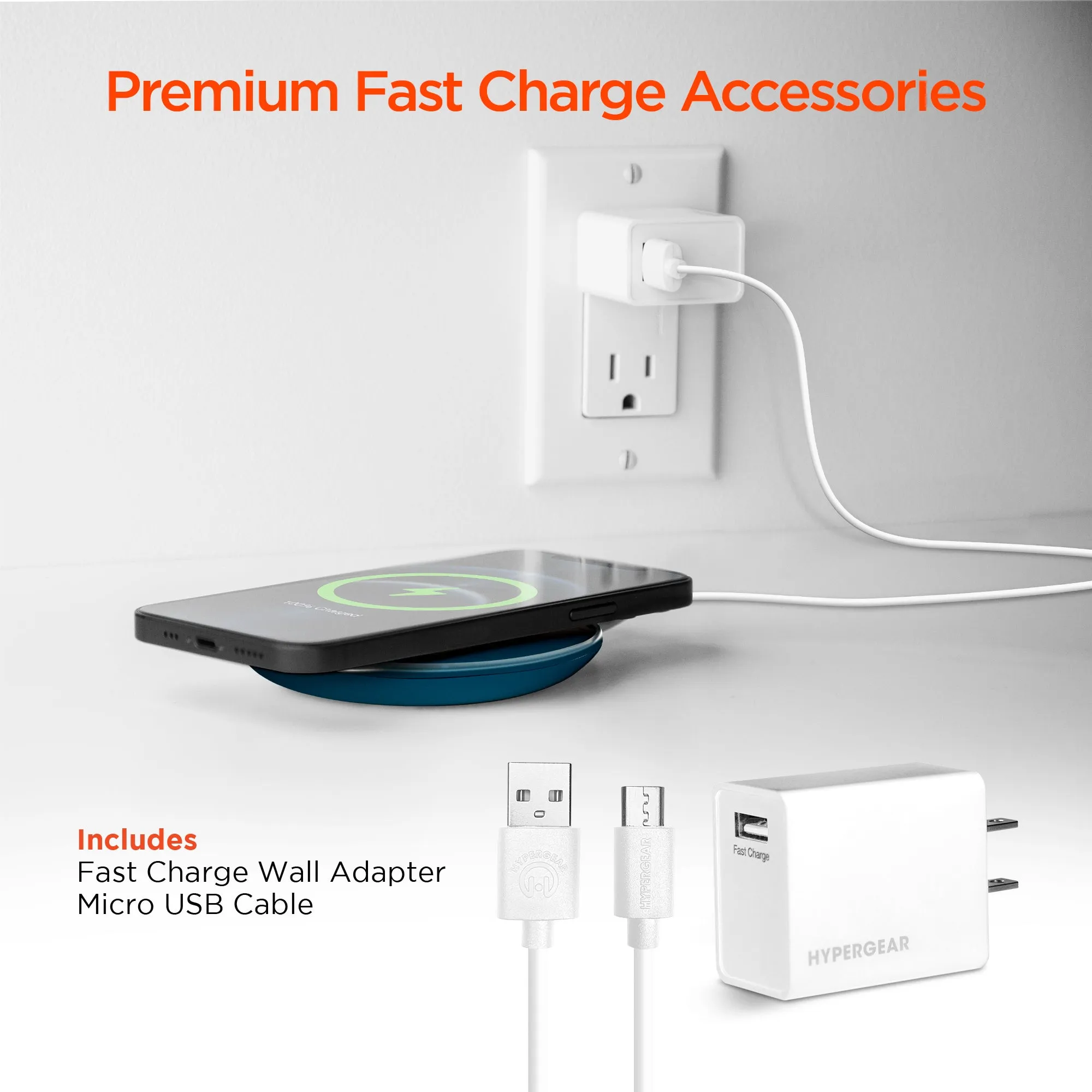 ChargePad Pro 15W Wireless Fast Charger | Blue