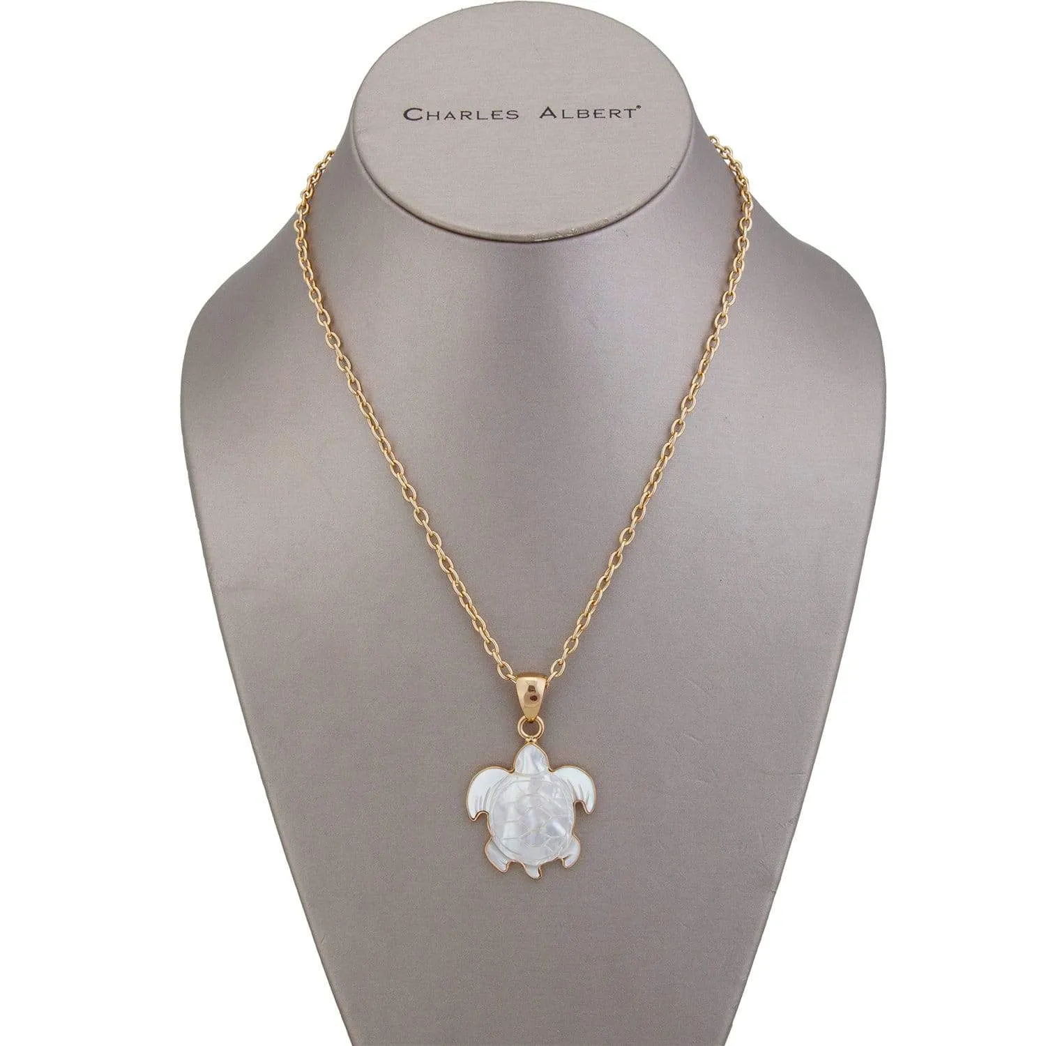 Charles Albert Alchemia - Mother of Pearl Turtle Pendant