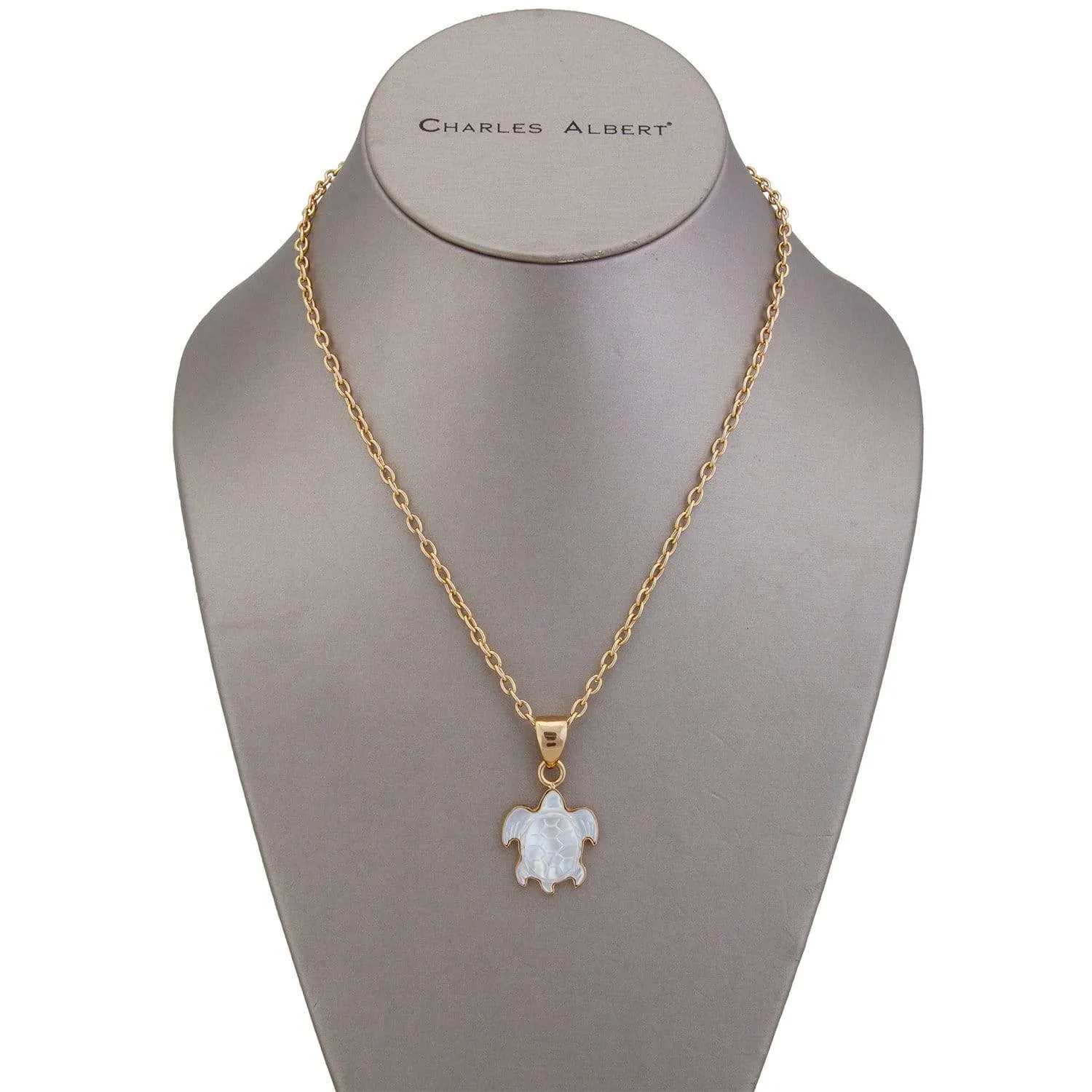 Charles Albert Alchemia - Mother of Pearl Turtle Pendant