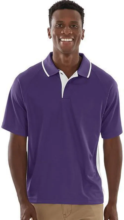 Charles River Color Blocked Wicking Polo