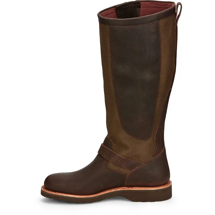 Chippewa Men's Brome 17" Soft Toe WP Pull-On Snake Hunt Boot Brown- 25110