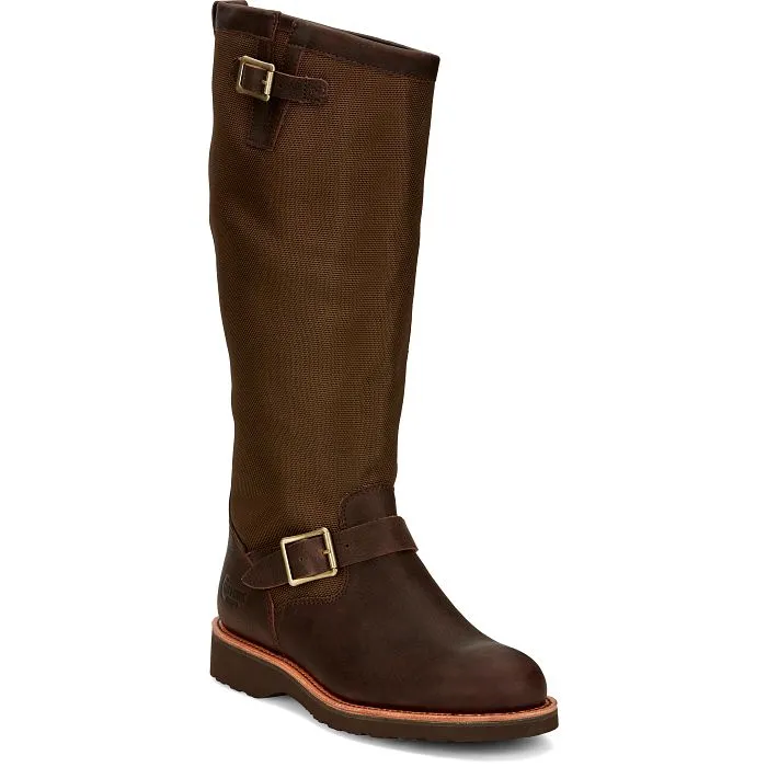 Chippewa Men's Brome 17" Soft Toe WP Pull-On Snake Hunt Boot Brown- 25110