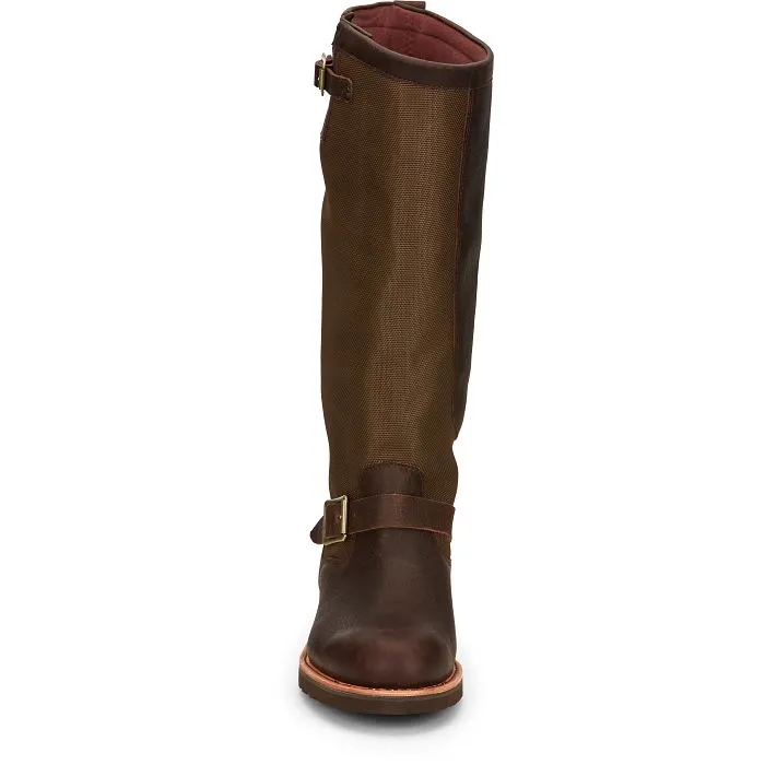 Chippewa Men's Brome 17" Soft Toe WP Pull-On Snake Hunt Boot Brown- 25110