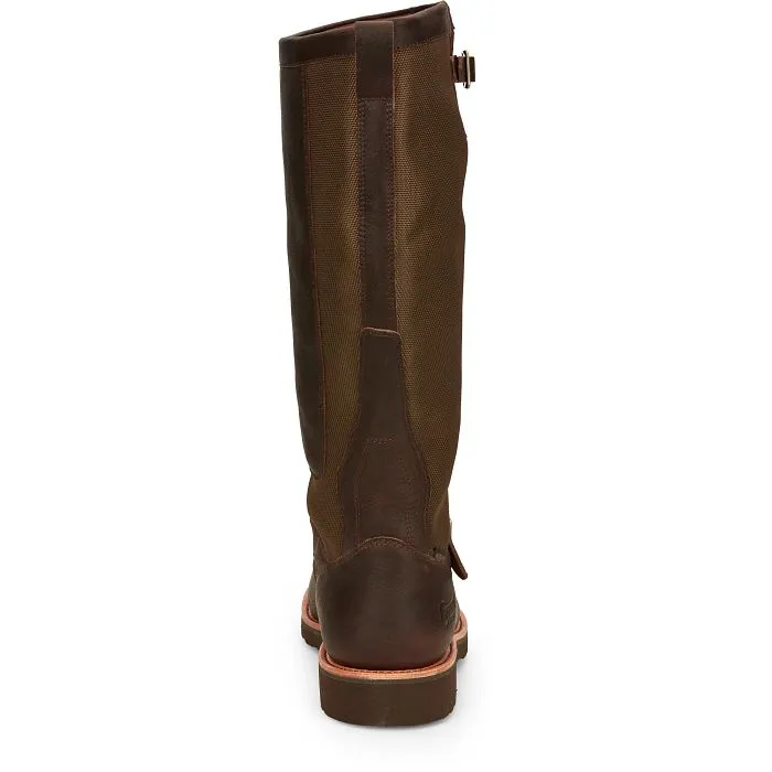 Chippewa Men's Brome 17" Soft Toe WP Pull-On Snake Hunt Boot Brown- 25110