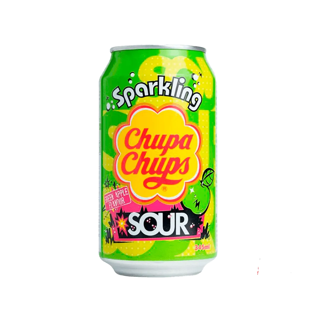 Chupa Chups Sour Green Apple Sparkling Flavour