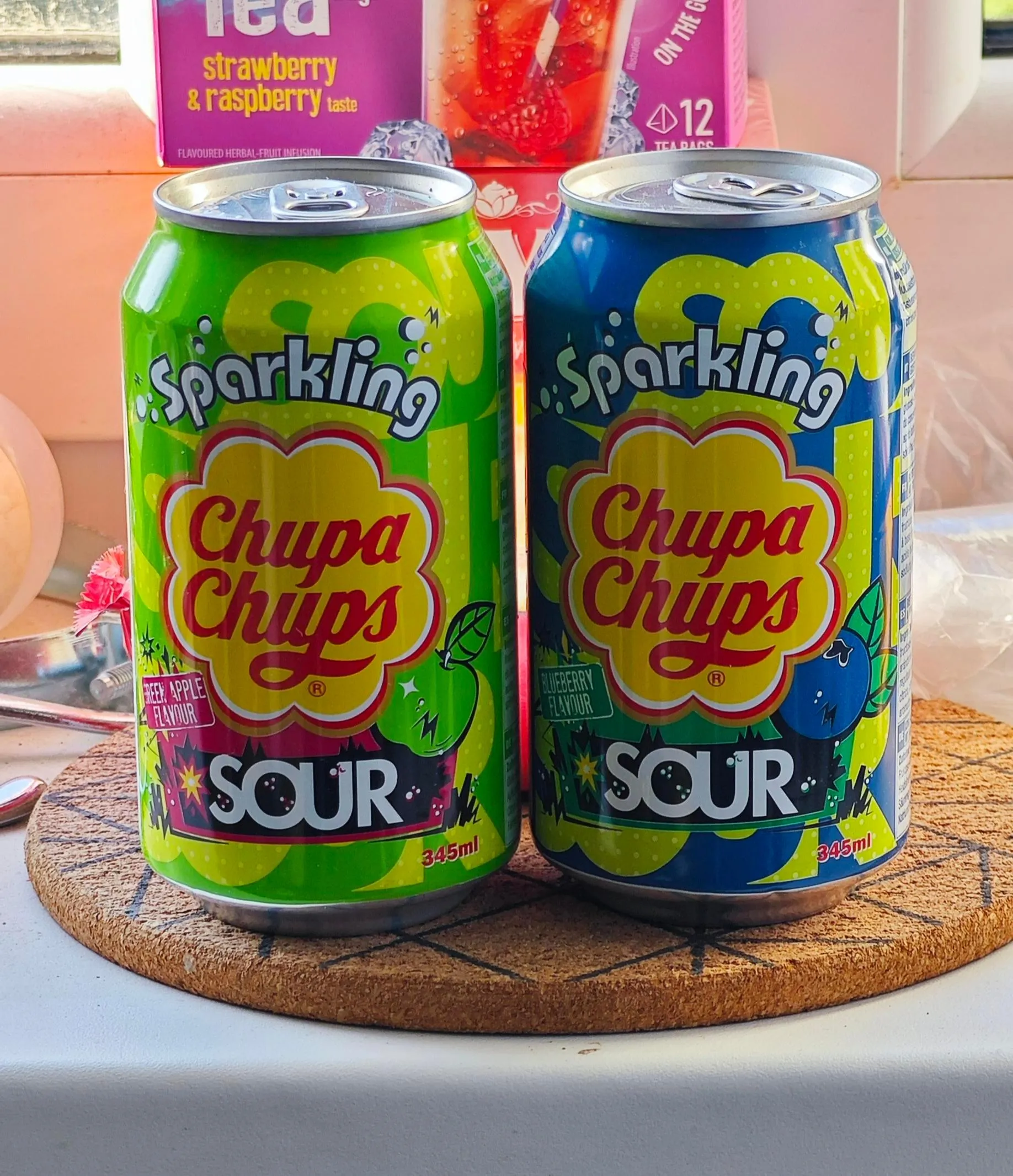 Chupa Chups Sour Green Apple Sparkling Flavour