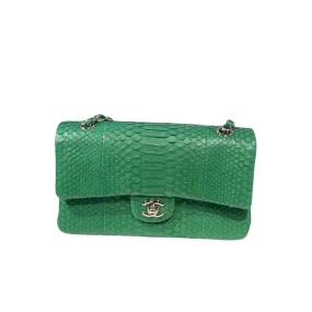 Classic Flap Medium Python Green LGHW