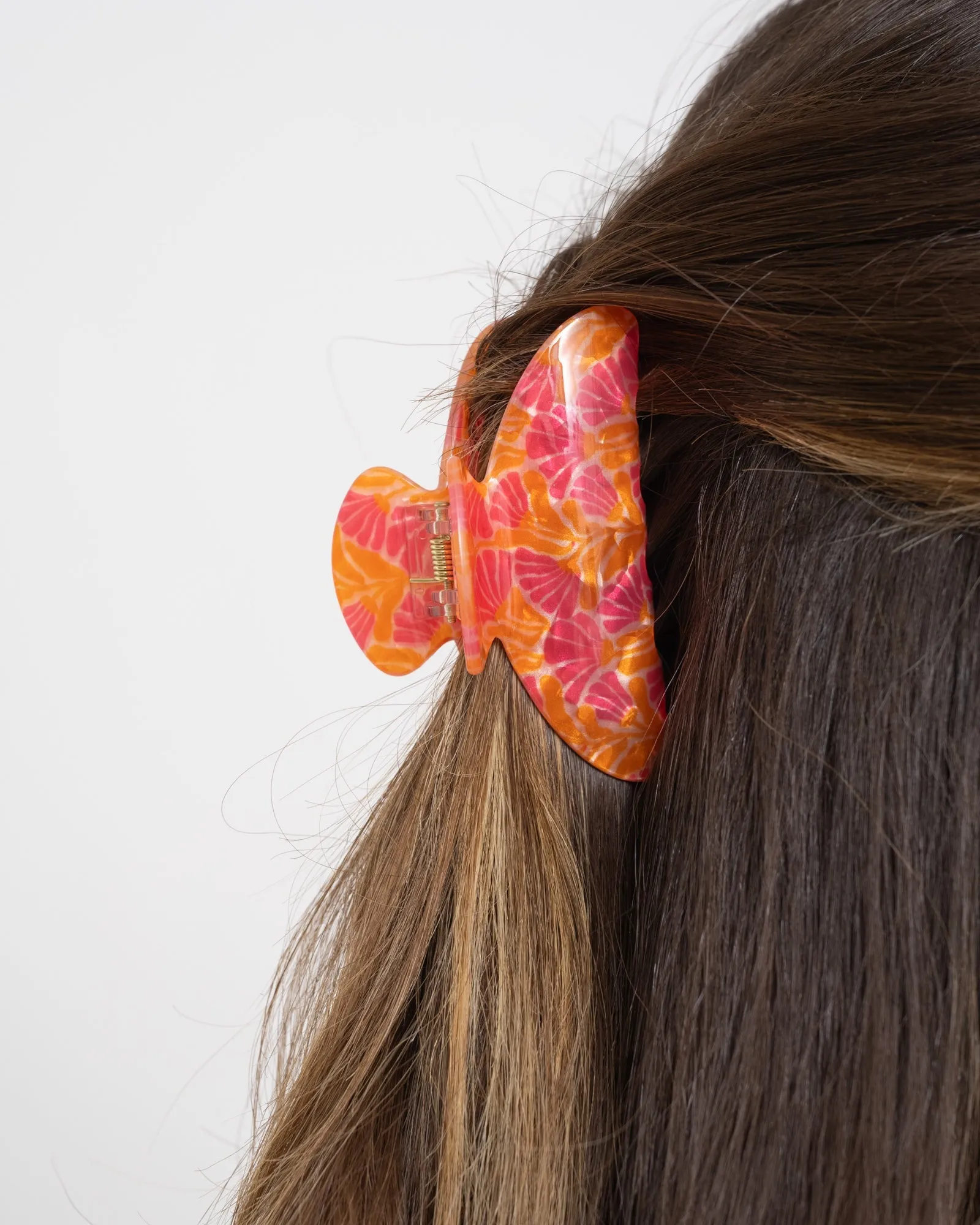 Claw Clip Happy Orange Fuchsia