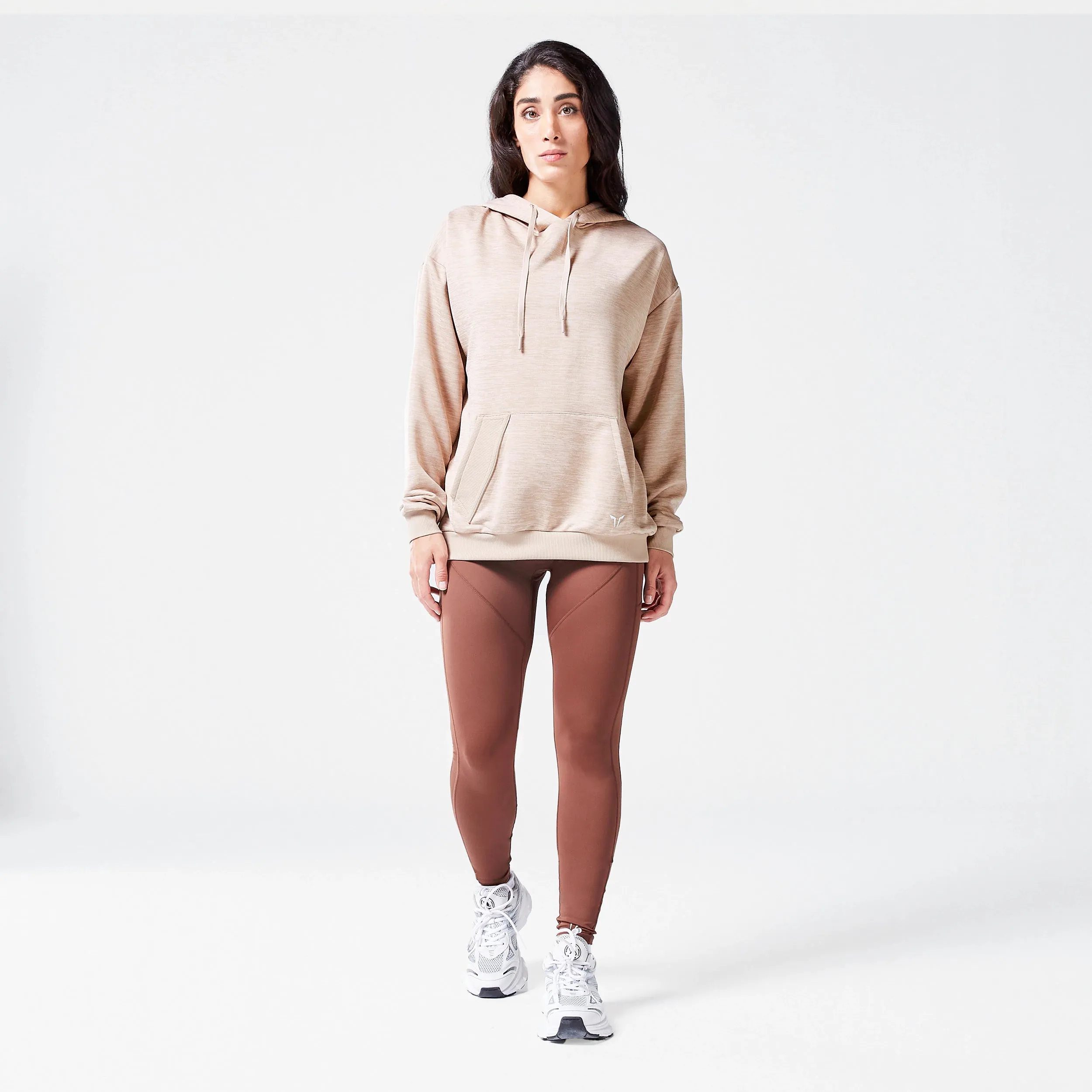 Code Oversized Drip Hoodie - Cobblestone Marl