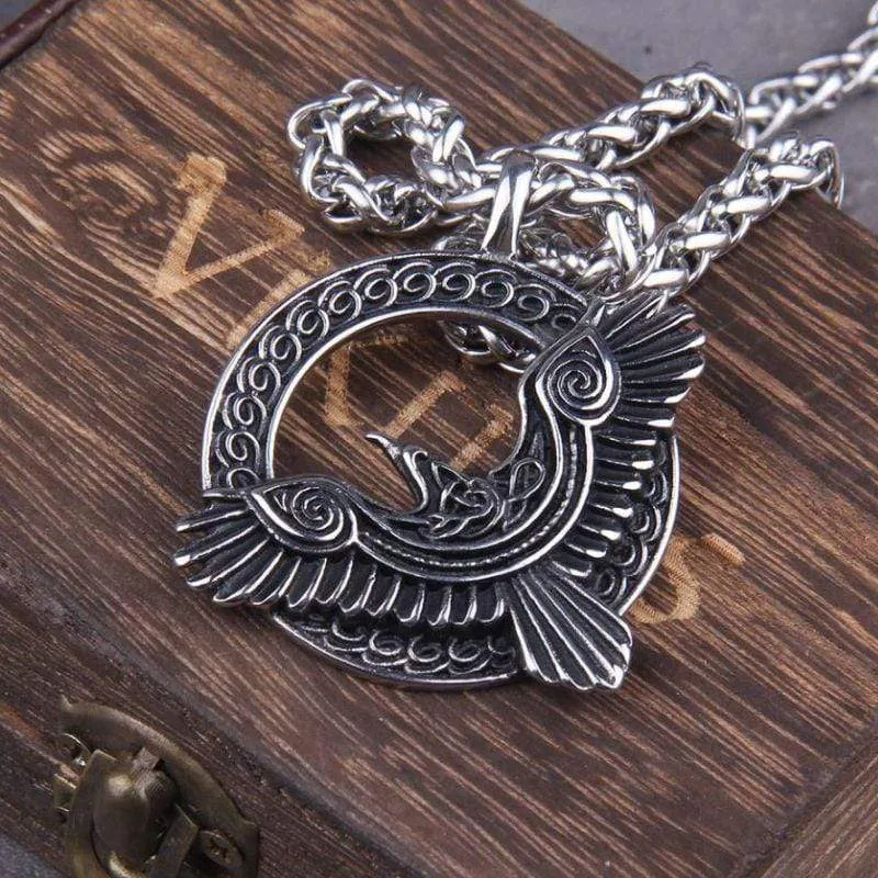 Collier Gloire d'Odin - corbeau de vision