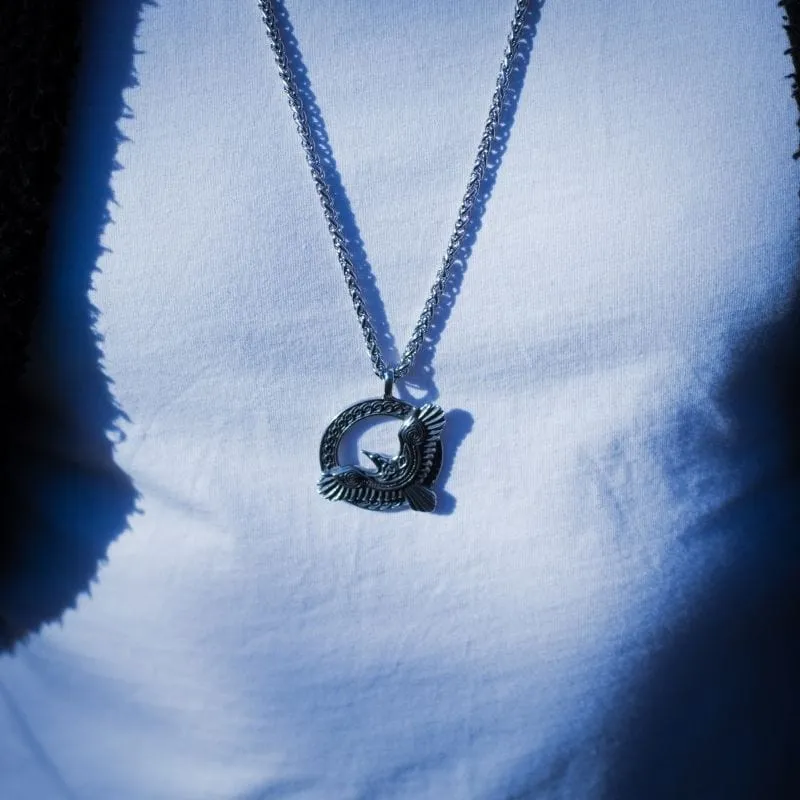 Collier Gloire d'Odin - corbeau de vision