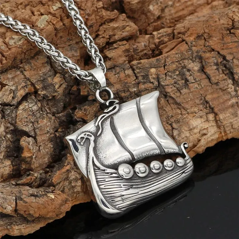 Collier viking le grand drakkar