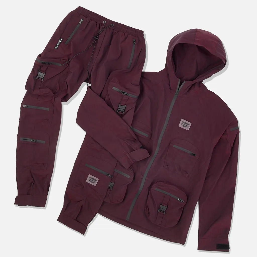 Combat Nylon Pant Iridescent Wine