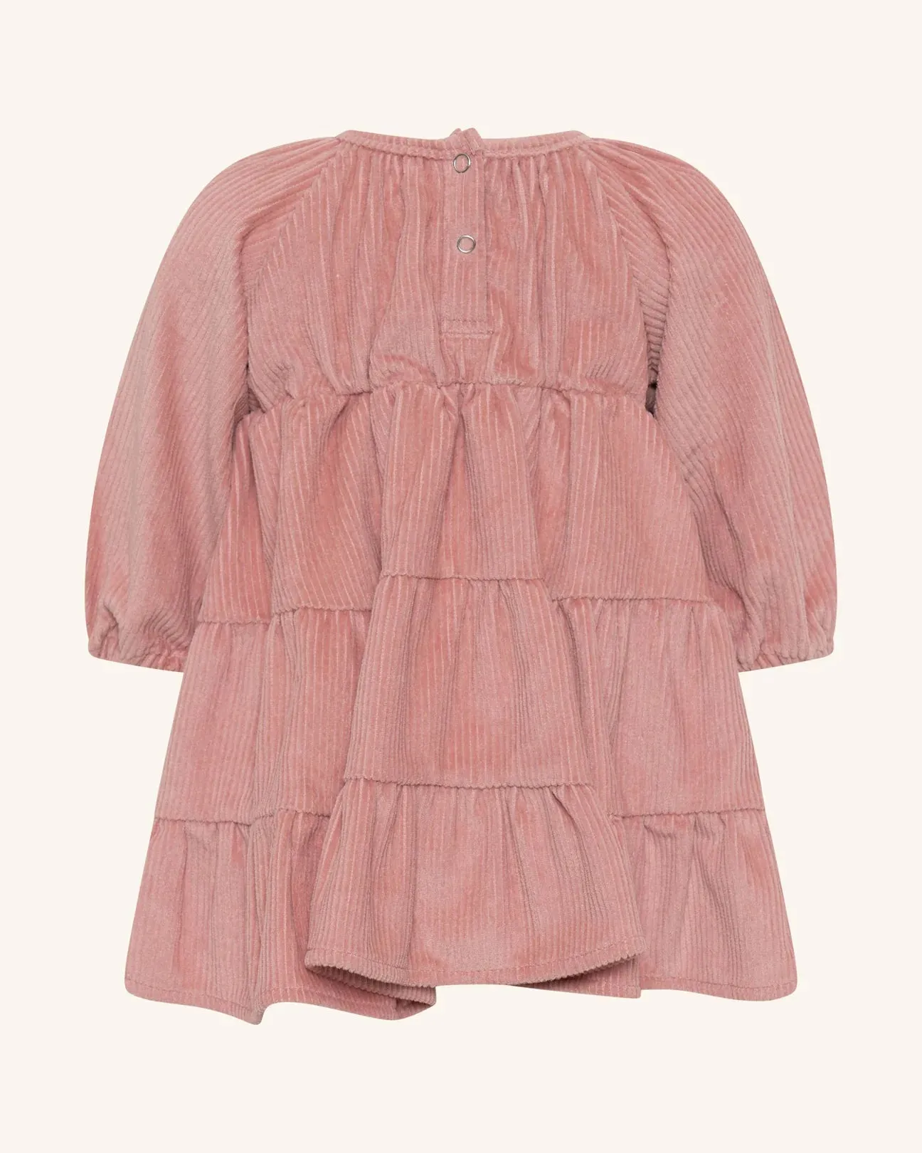 Corduroy Tiered Dress - Dusty Rose