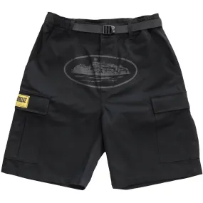 Corteiz OG Cargo Shorts Triple Black