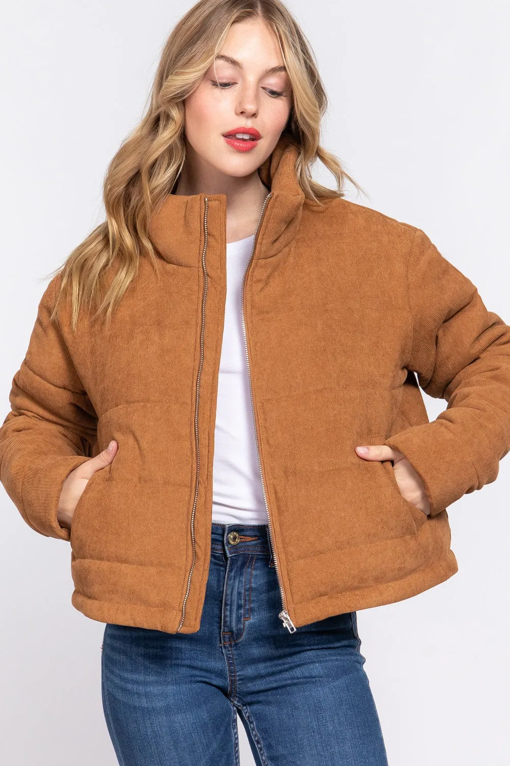 Cory Corduroy Puffer Jacket