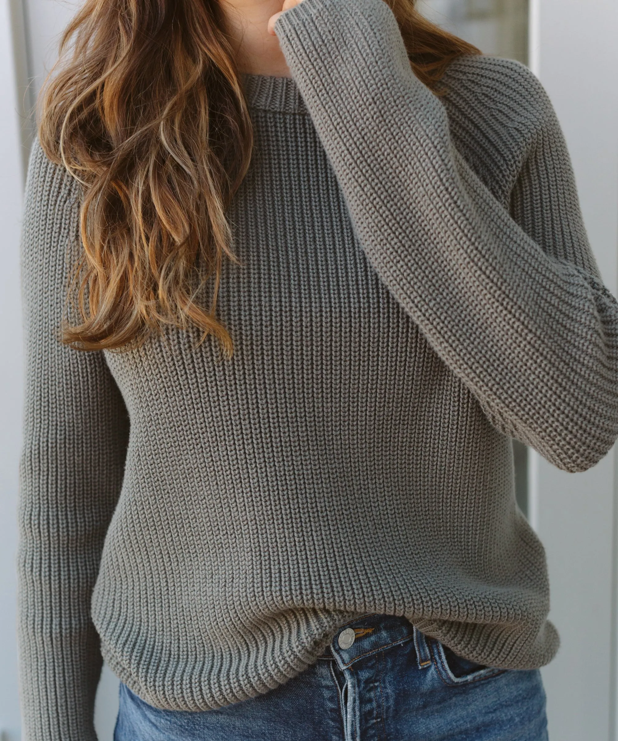 Cotton Fisherman Sweater