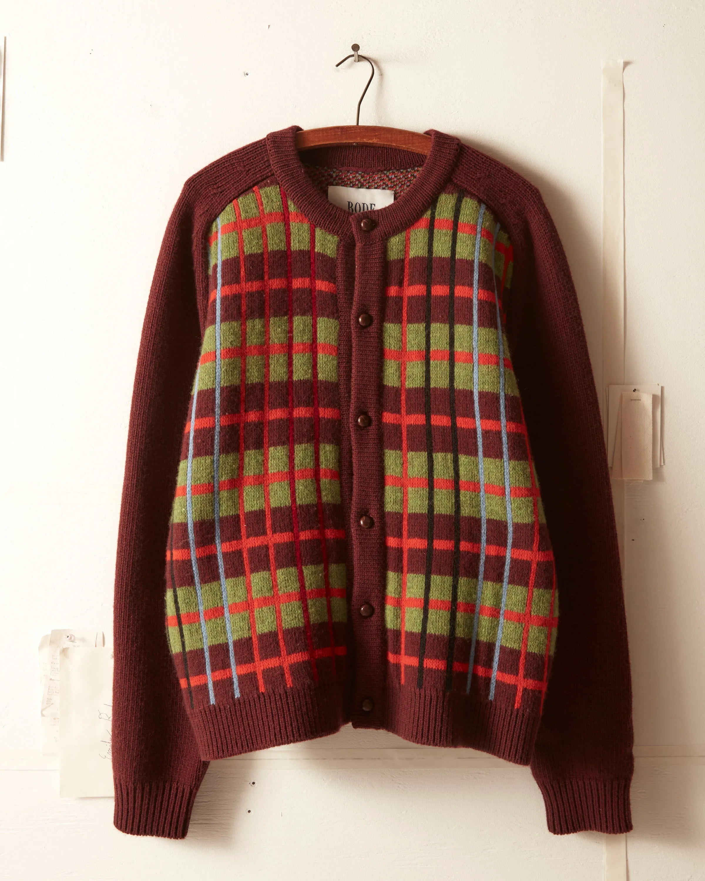 County Plaid Cardigan