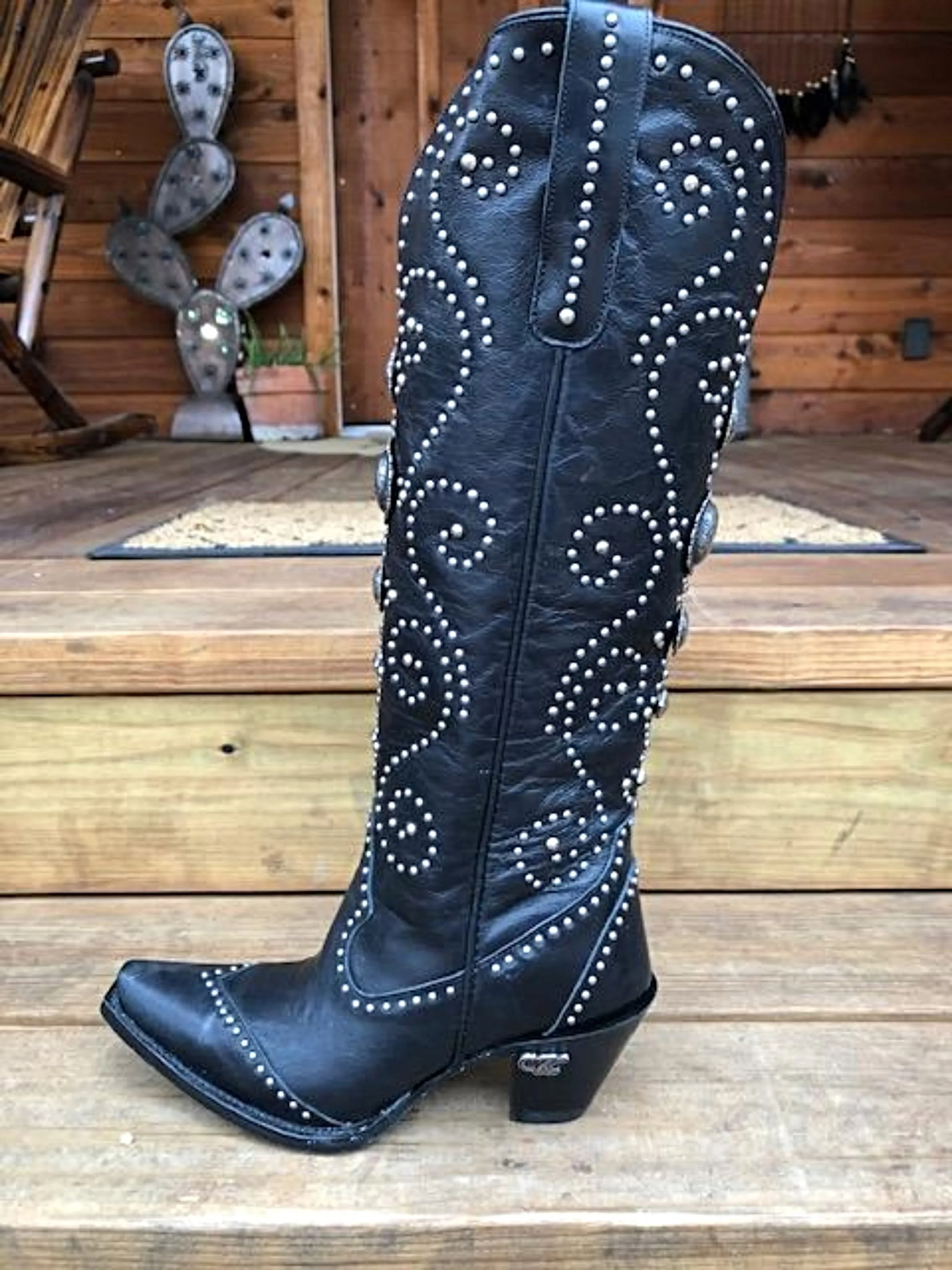 Cowgirl Kim Custom Black Sunshine Boots by Lane Boots