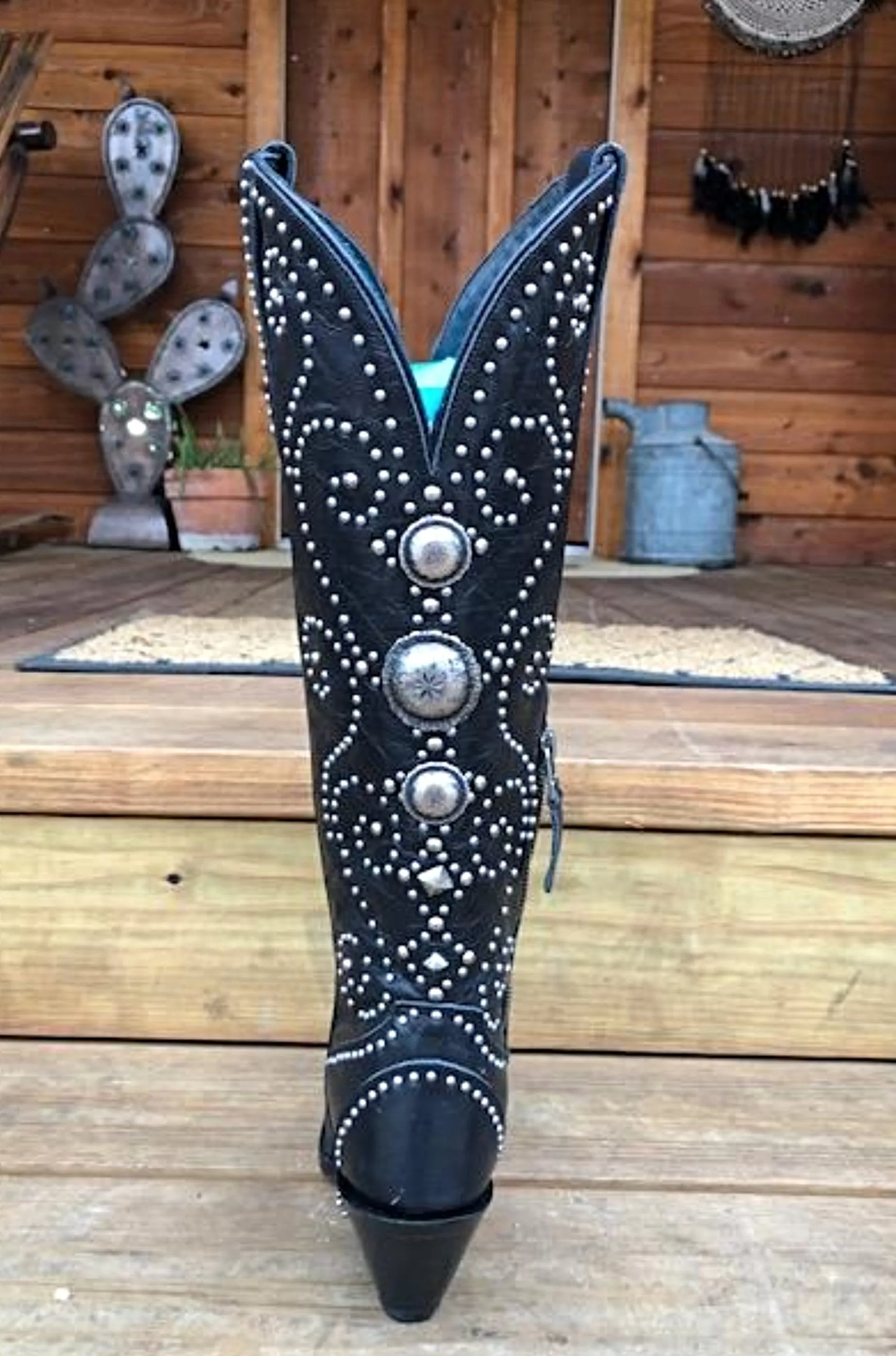 Cowgirl Kim Custom Black Sunshine Boots by Lane Boots