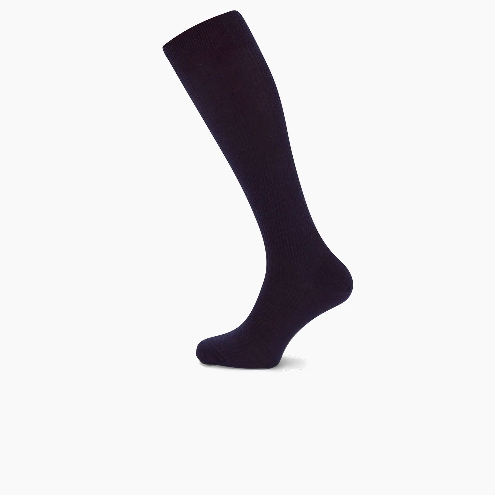 Deep Navy Long Merino Wool Socks