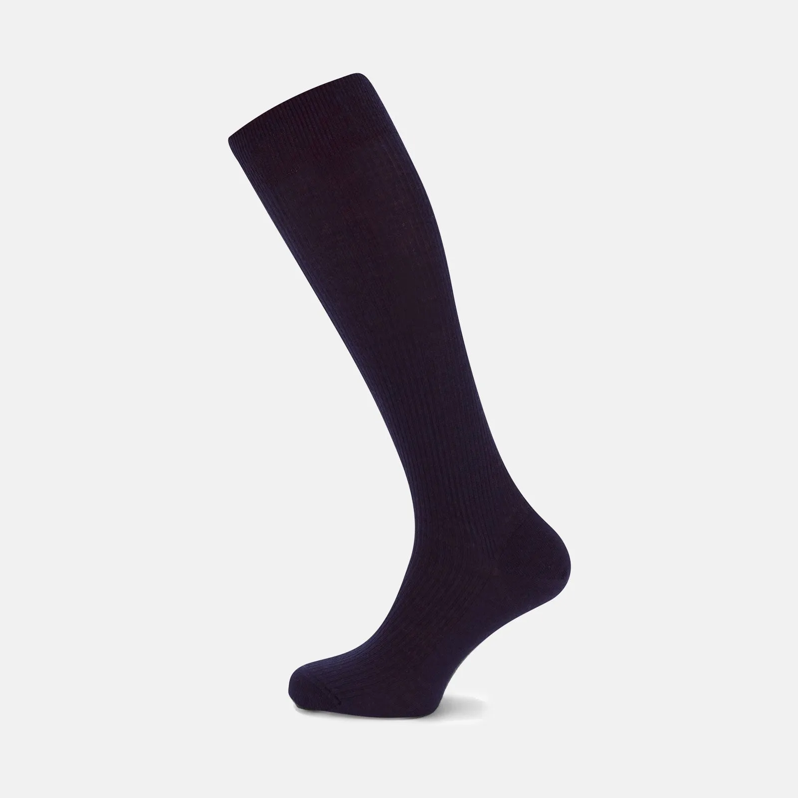 Deep Navy Long Merino Wool Socks