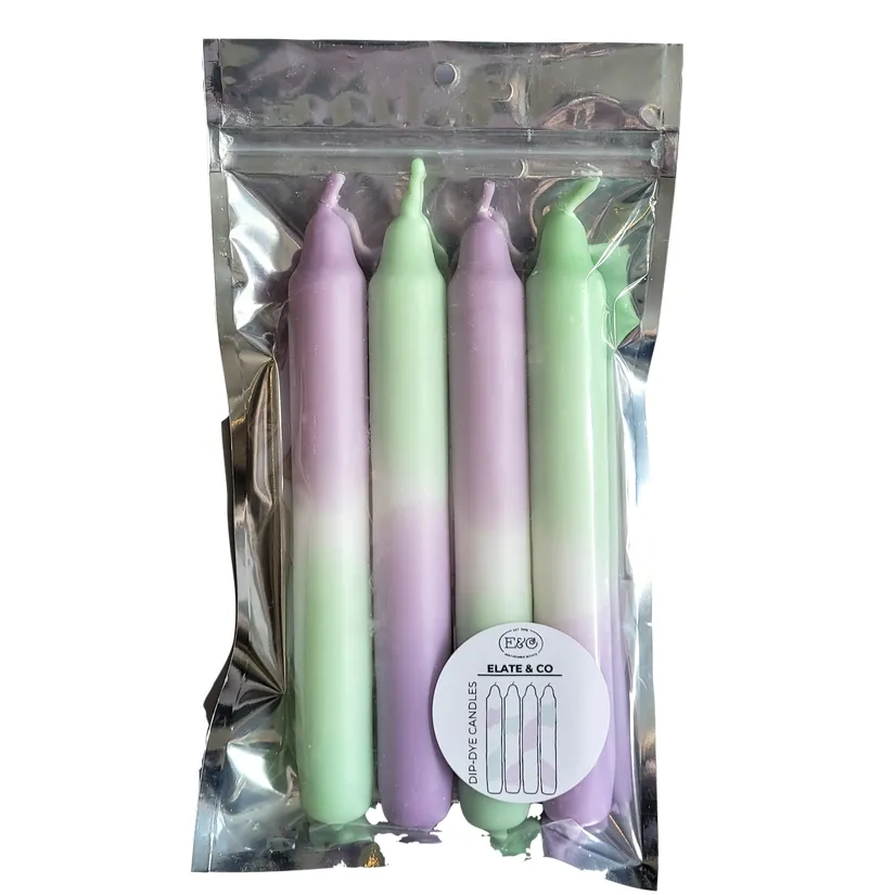 Dip Dye Candles Set of 4