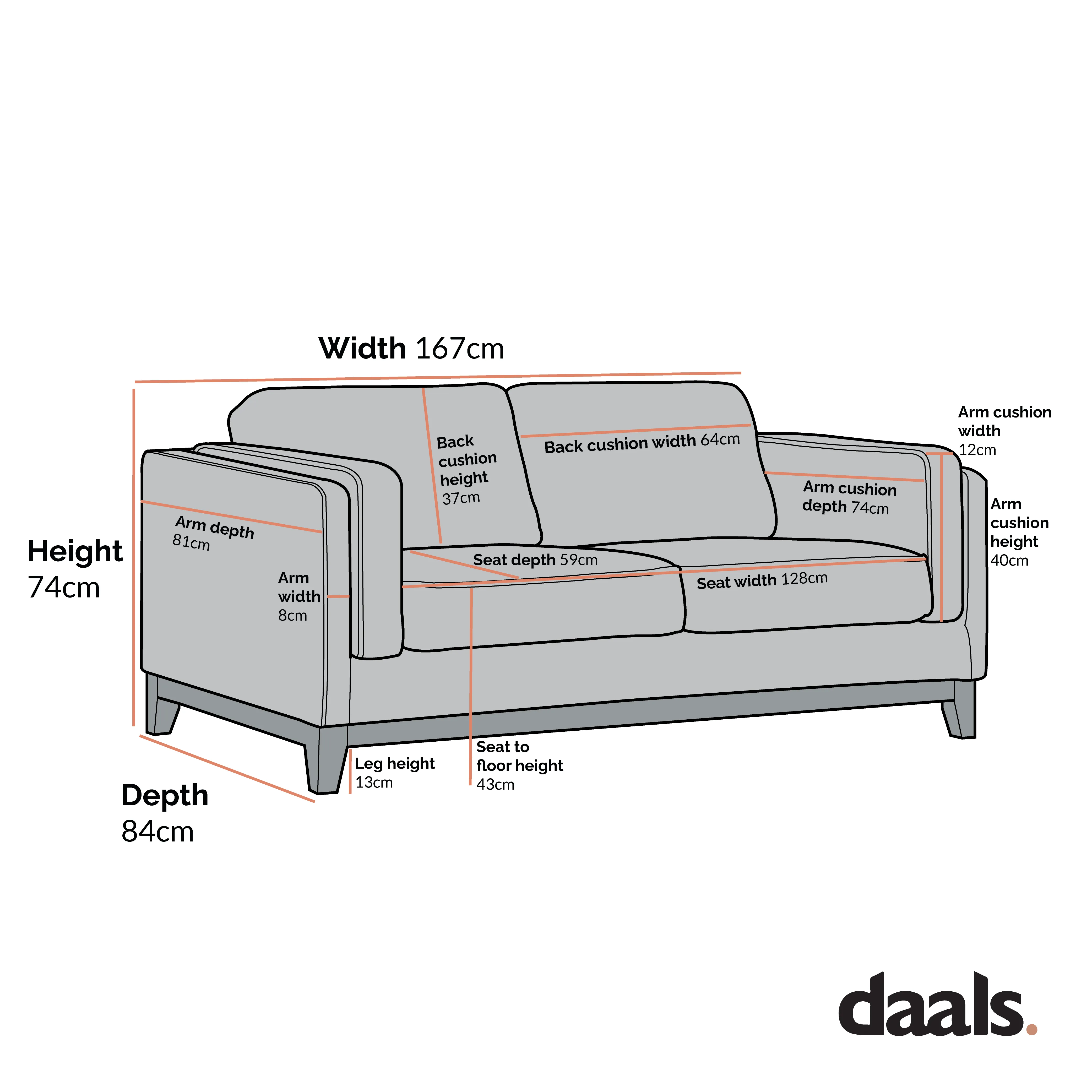 Dipley Sage Fabric Sofa, 2-Seater