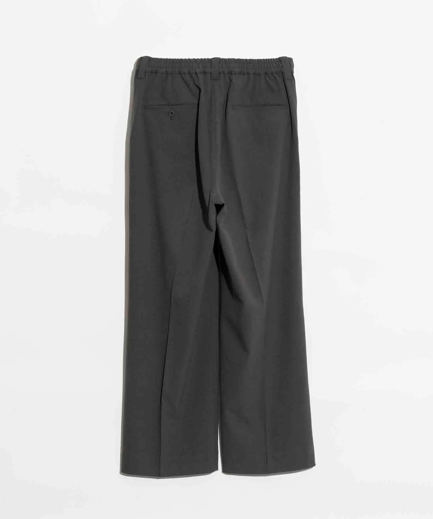 Double-Cloth One-Tuck Wide Pants