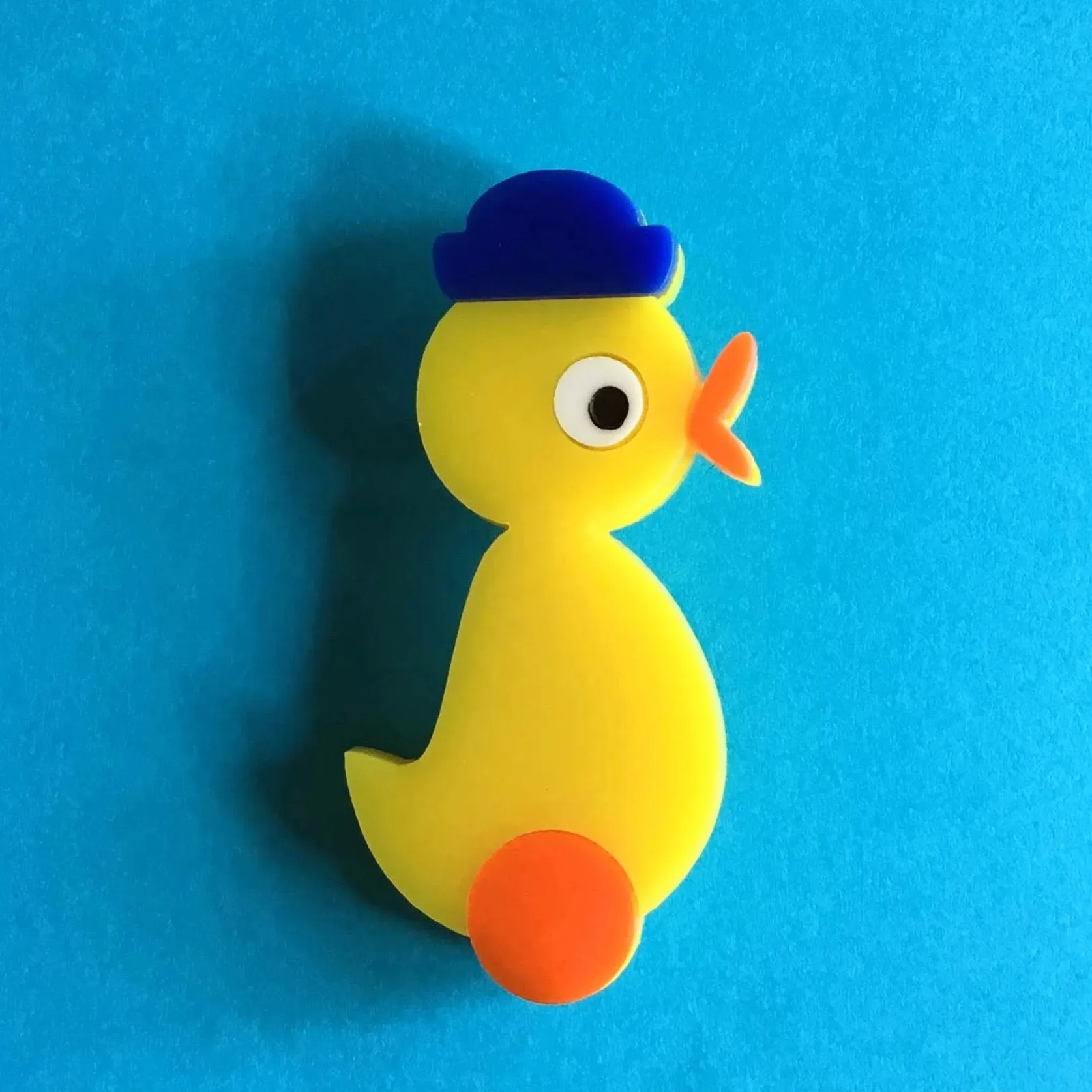 DUCKY THE DUCK Acrylic Brooch 🐥