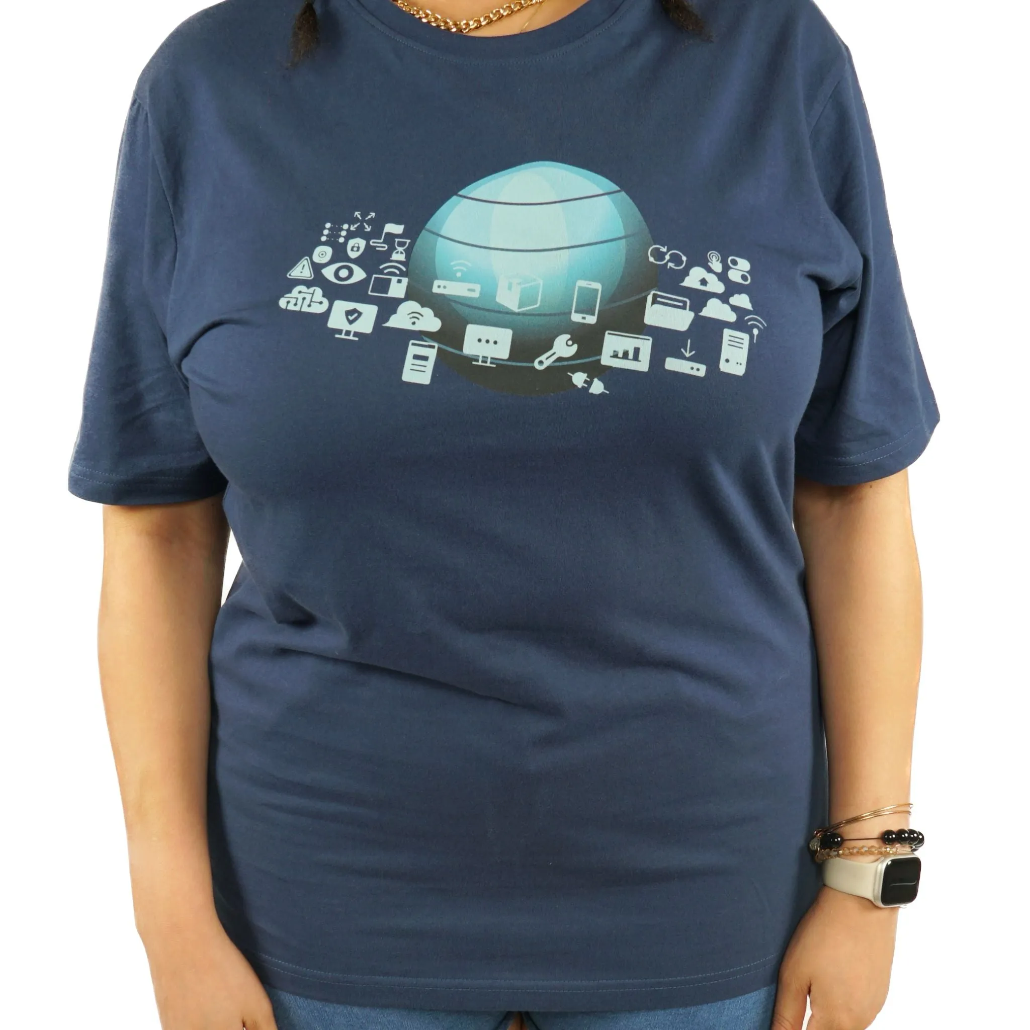 Earth Tech Rings Unisex Adults T-Shirt [FINAL SALE]