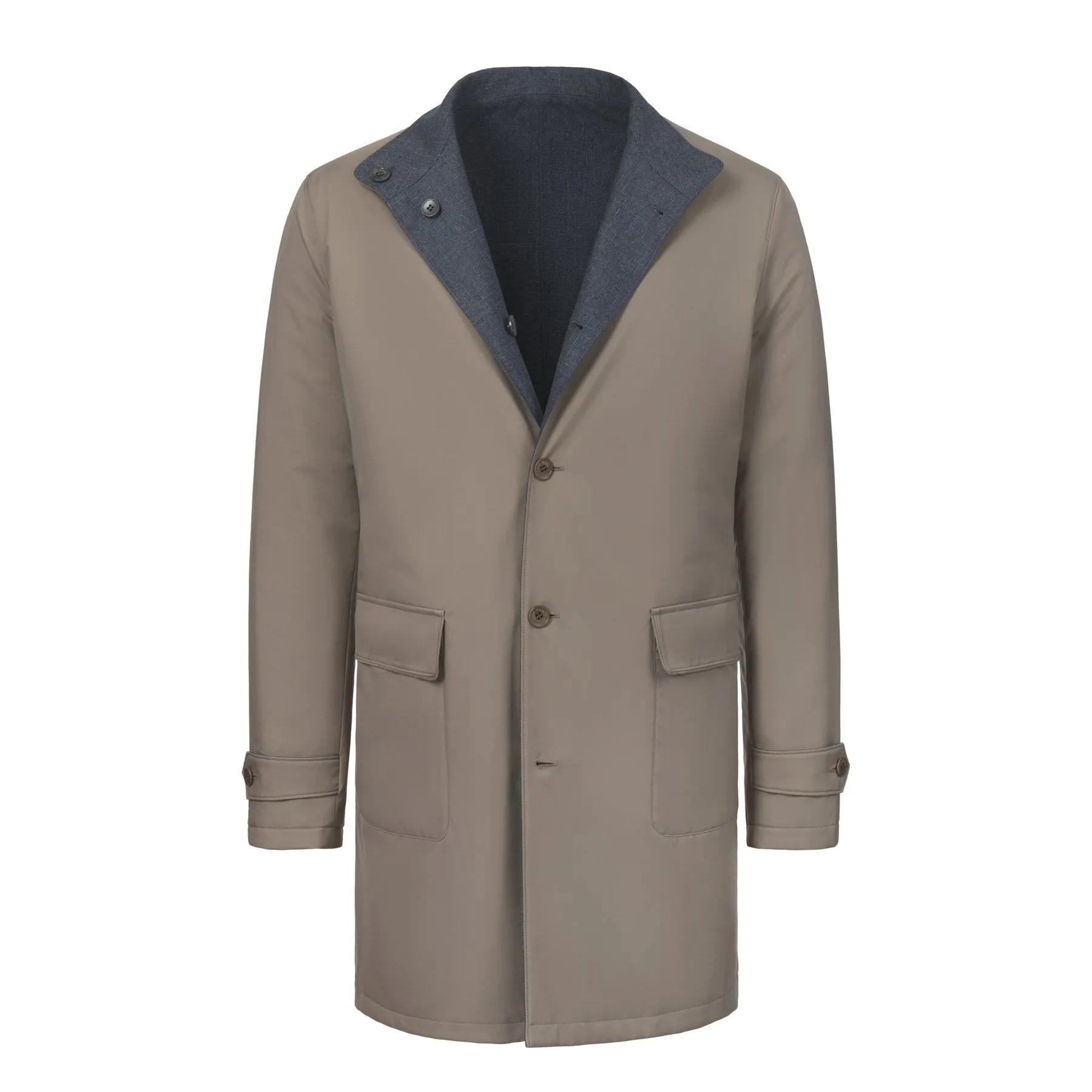 Eastport Reversible Coat in Beige