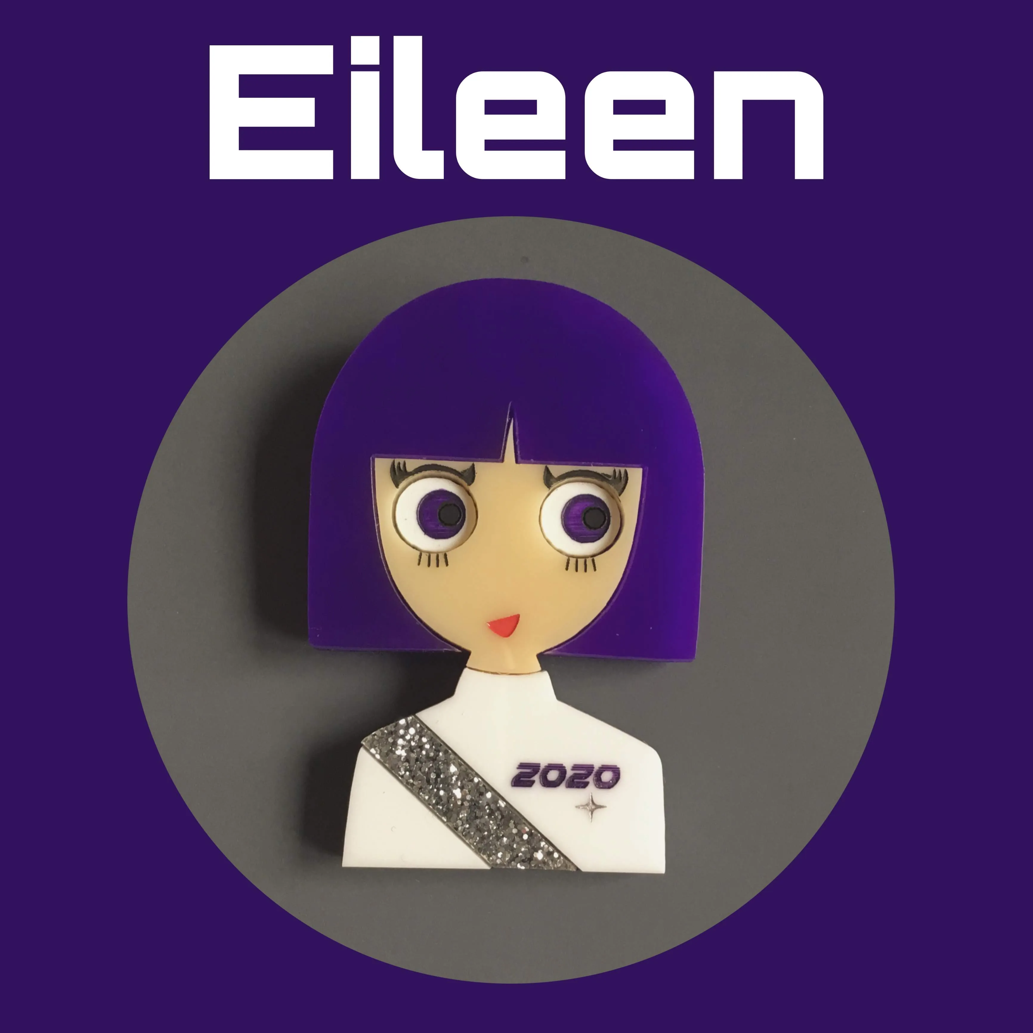 EILEEN Space Acrylic Brooch, Limited & Numbered Edition