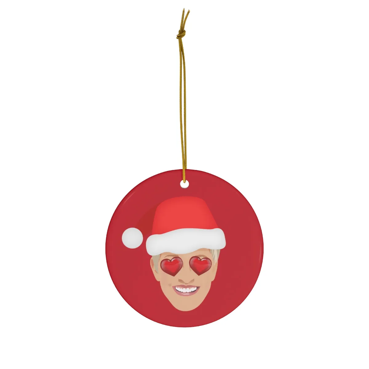 Ellen Emoji Holiday Ornament