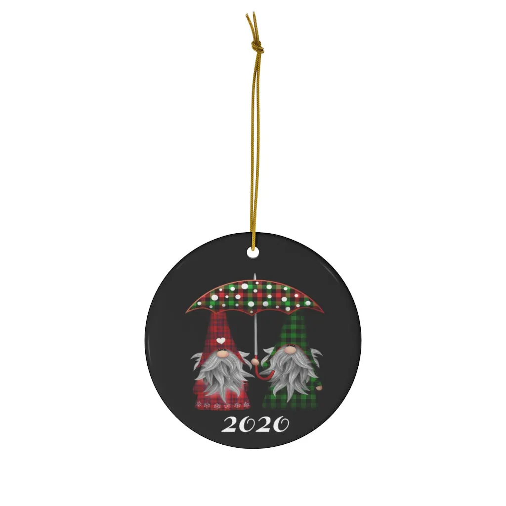 Elves Under The Umbrella 2020, Ceramic Ornaments