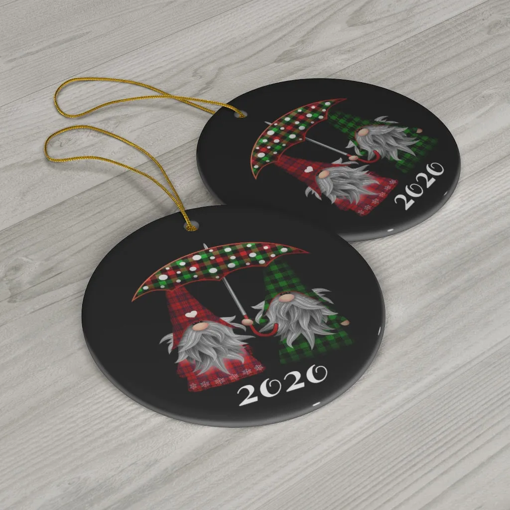 Elves Under The Umbrella 2020, Ceramic Ornaments