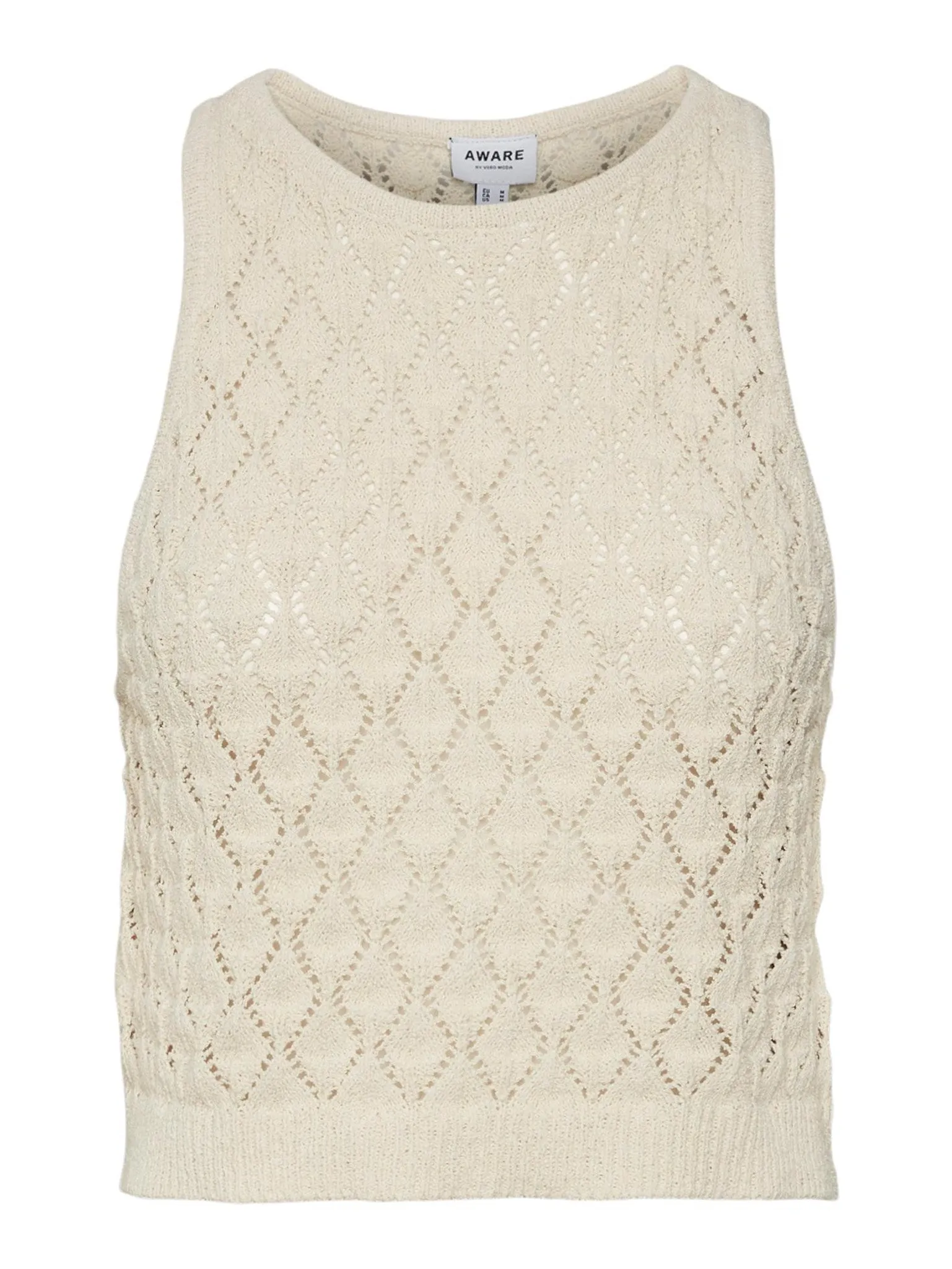 Evelyn Crochet Top - Beige