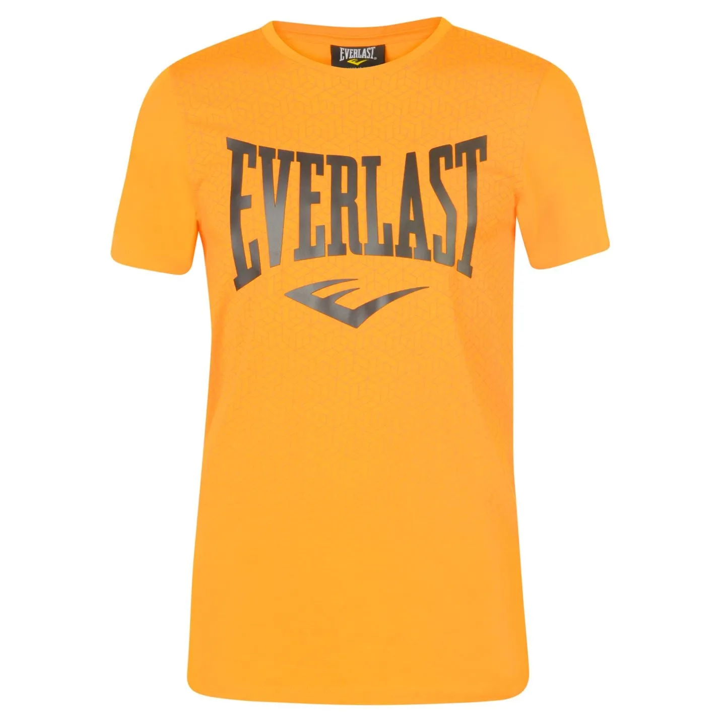 Everlast Mens Geo Print T Shirt Crew Neck Tee Top Short Sleeve Cotton Tonal