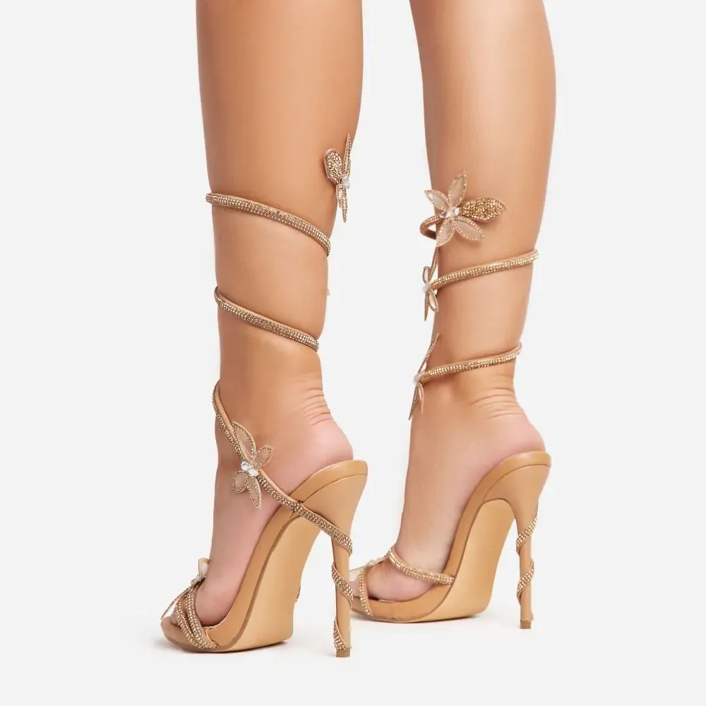 FANTASY - NUDE BUTTERFLY HEELS