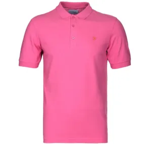 Farah Blaney Short Sleeve Polo Shirt - Azealia Pink F4KS5050GP