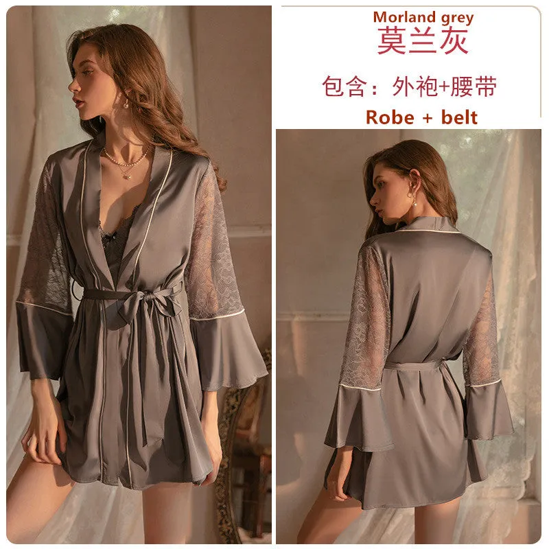 Fashion Satin Lace Women's Pajama Set 1170