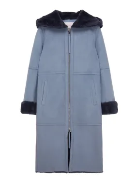 FAUX FUR LOMPER HOODED COAT