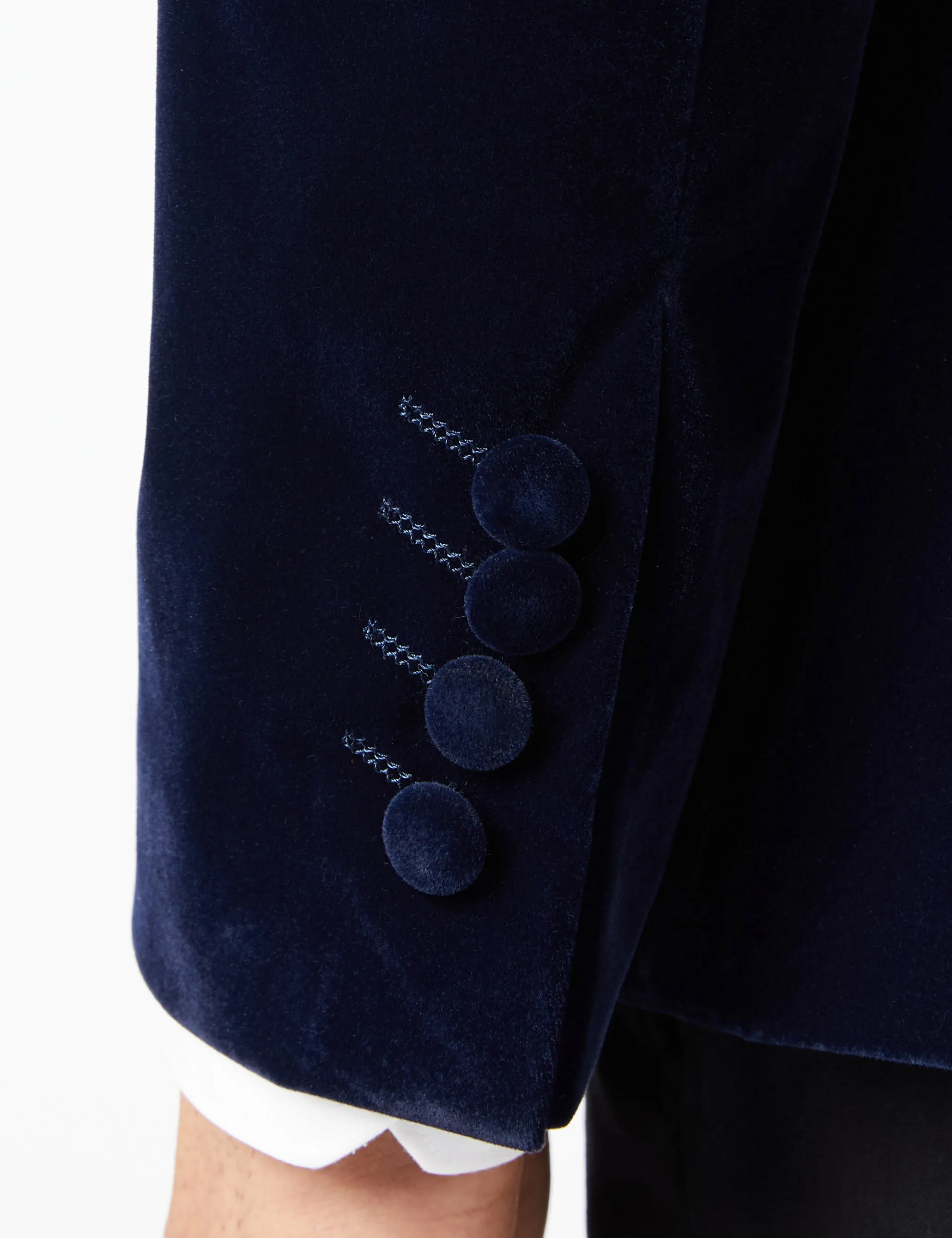 GARY- NAVY VELVET BLAZER