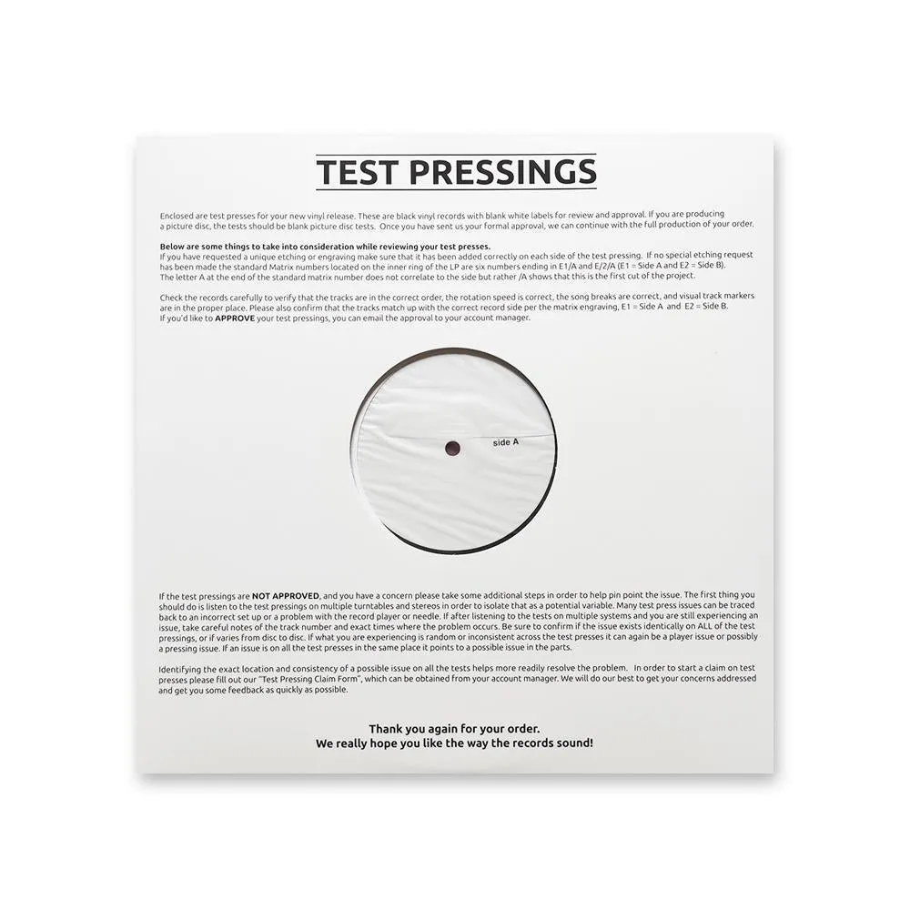 Georges Brassens - Brassens à 100 ans - Test Pressing - Rondelle 5