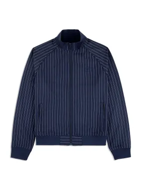 Gessato Suiting Track Jacket- Maritime Blue