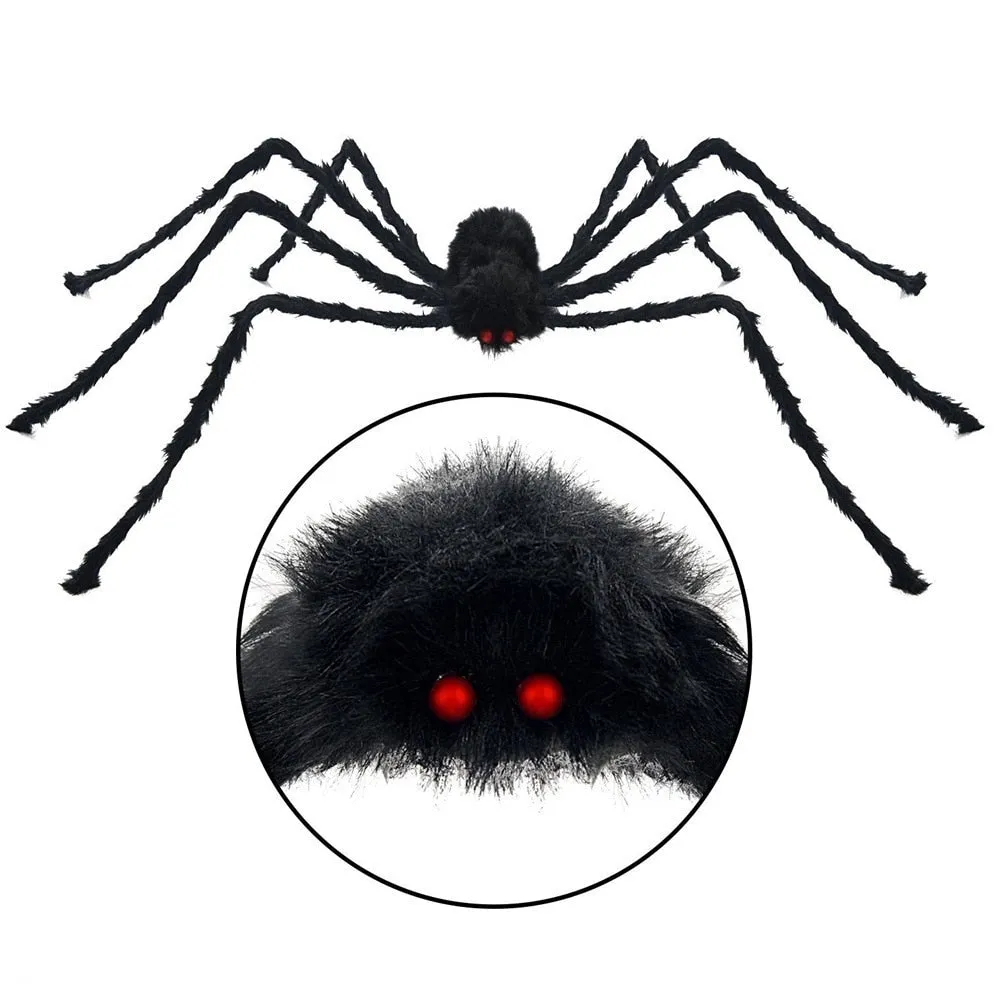 Giant Black Spider Halloween Decoration