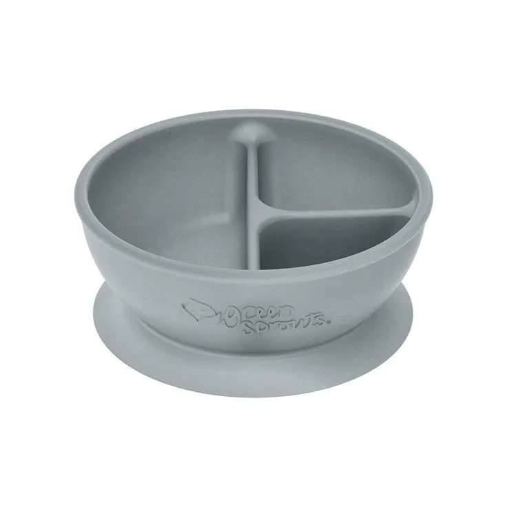 Green Sprouts Silicone Learning Bowl Grey