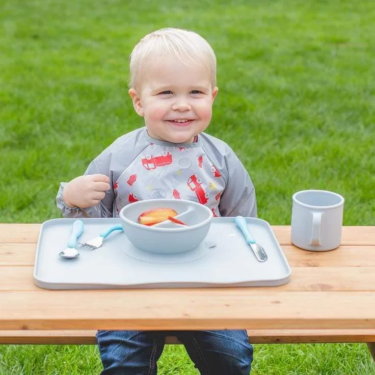 Green Sprouts Silicone Learning Bowl Grey